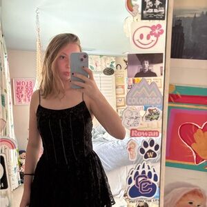 Kimchi Blue brown lace romper